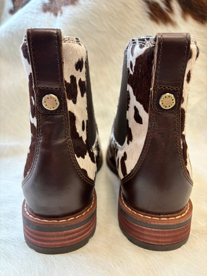 Ariat Women's Brown Cowhide Hair-On Wexford Lug Chelsea Bootie 10050915-Painted Cowgirl Western Store