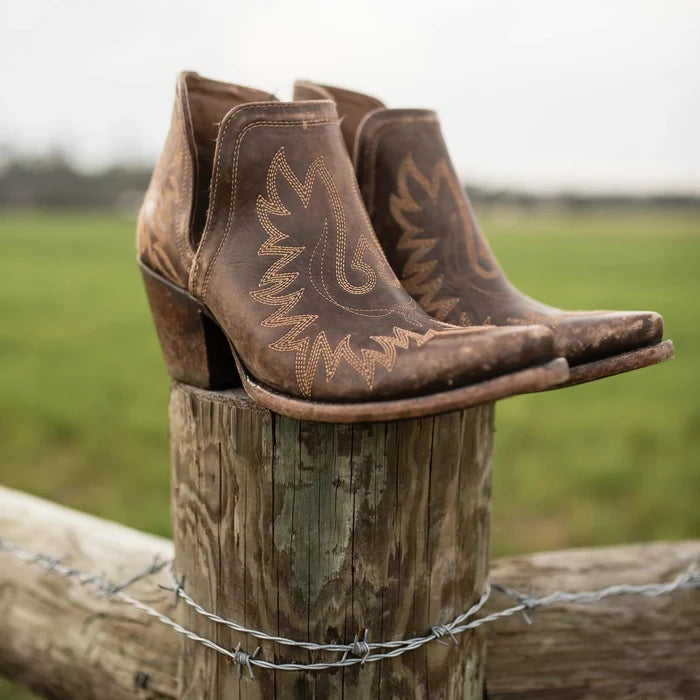 Ariat Women's Dixon Weathered Brown Ankle Boots 10027282-Painted Cowgirl Western Store