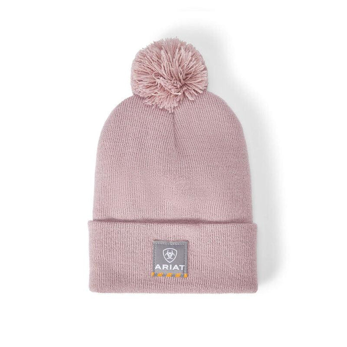 Ariat Women's Light Orchid Pom Beanie 10041431-Painted Cowgirl Western Store