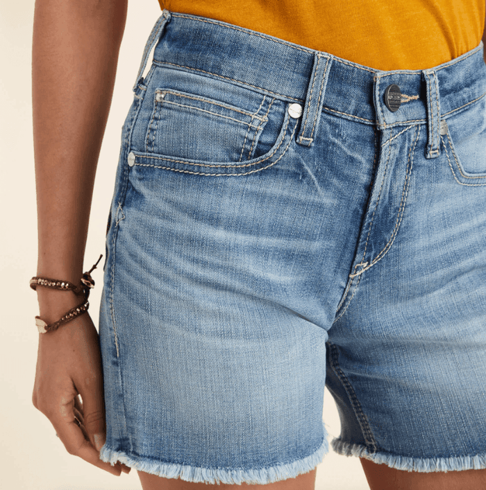 Ariat Women's Nayla 5" Boyfriend Light Wash Jean Shorts 10043203
