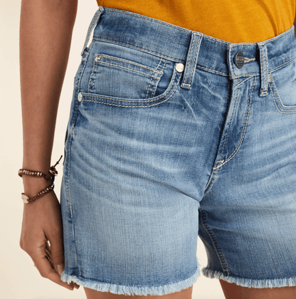 Ariat Women's Nayla 5" Boyfriend Light Wash Jean Shorts 10043203
