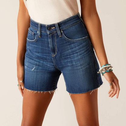 Ariat Women's Perfect Rise Jazmine 5" Jean Shorts 10048281-Painted Cowgirl Western Store