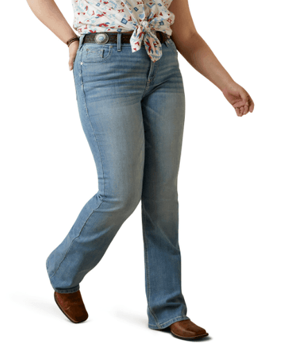 Ariat Women's REAL Brianna Light Wash Perfect Rise Boot Cut Jean 10045404