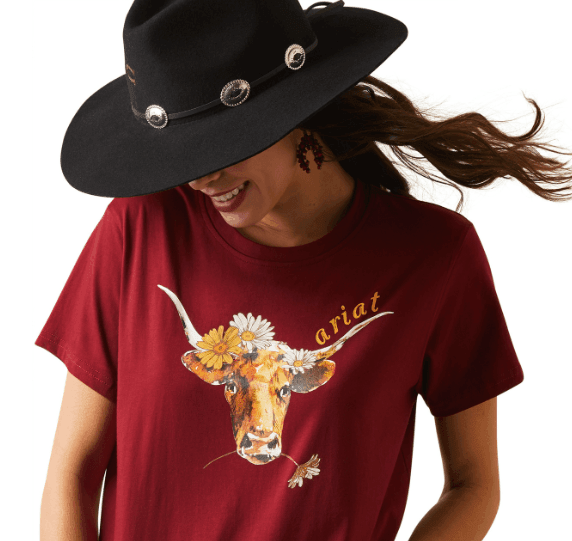 Ariat Women's REAL Daisy Steer Tee 10043757