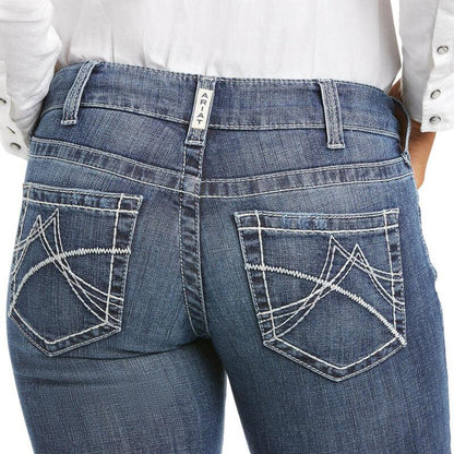 Ariat Women's REAL Mid Rise Gianna Stretch Straight Leg Jeans 10034655-Painted Cowgirl Western Store