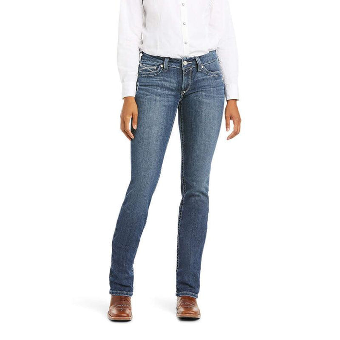 Ariat Women's REAL Mid Rise Gianna Stretch Straight Leg Jeans 10034655-Painted Cowgirl Western Store