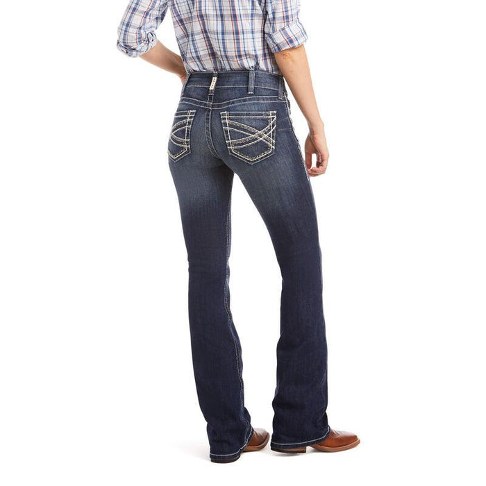 Ariat Women's REAL Mid Rise Stretch Boot Cut Jeans 10017510-Painted Cowgirl Western Store