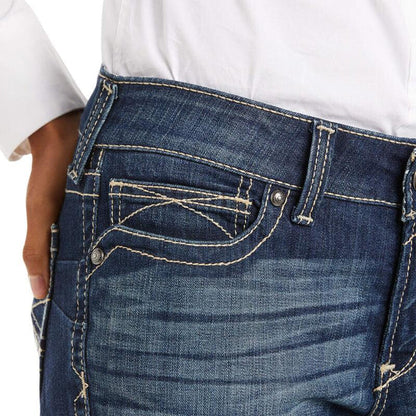 Ariat Women's REAL Mid Rise Stretch Boot Cut Riding Jeans 10011683-Painted Cowgirl Western Store
