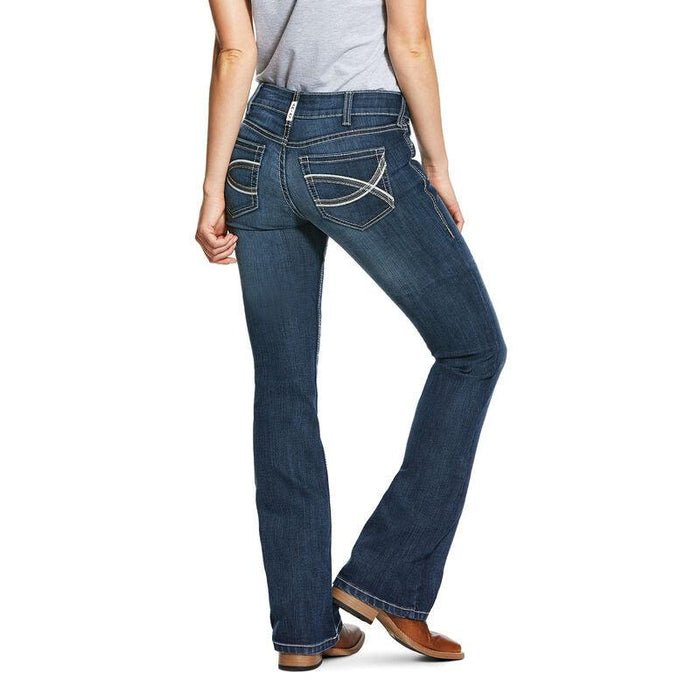 Ariat Women's REAL Mid Rise Stretch Shayla Boot Cut Jeans 10030259-Painted Cowgirl Western Store