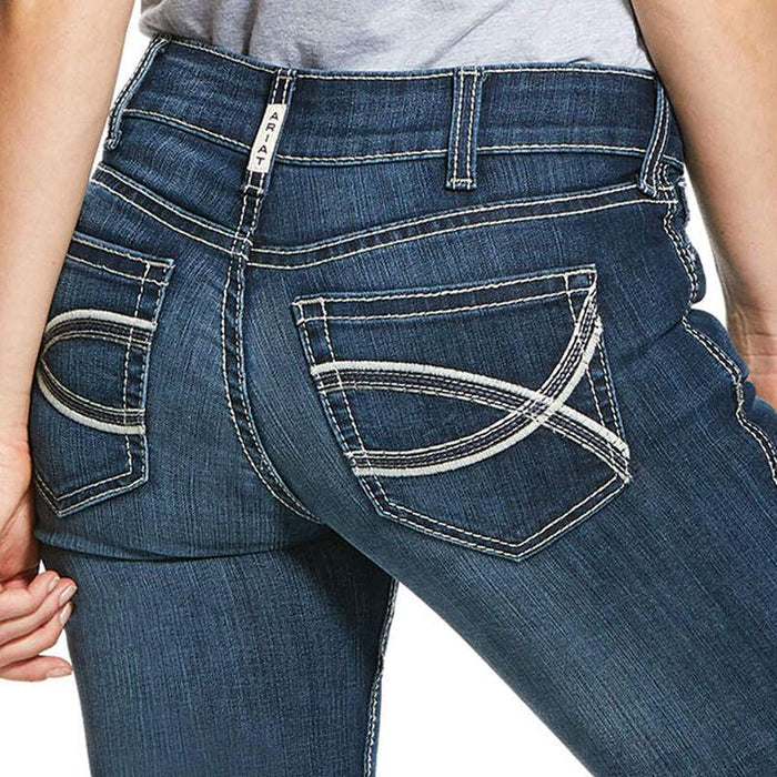 Ariat Women's REAL Mid Rise Stretch Shayla Boot Cut Jeans 10030259-Painted Cowgirl Western Store