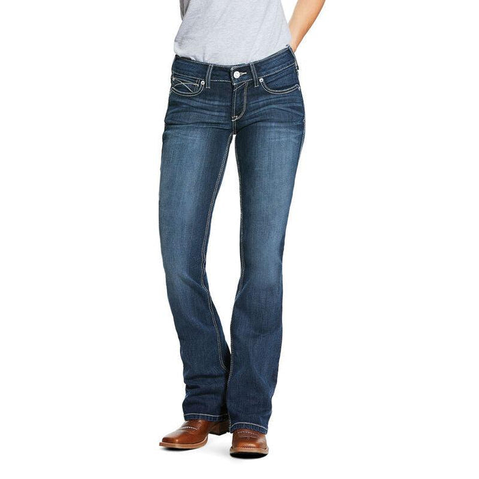 Ariat Women's REAL Mid Rise Stretch Shayla Boot Cut Jeans 10030259-Painted Cowgirl Western Store