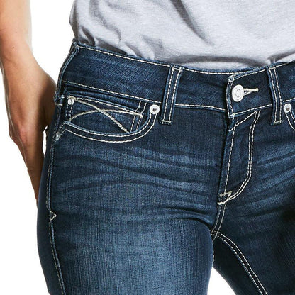 Ariat Women's REAL Mid Rise Stretch Shayla Boot Cut Jeans 10030259-Painted Cowgirl Western Store