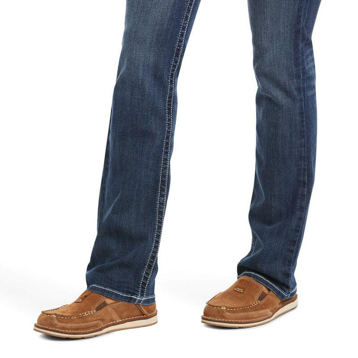 Ariat Women's REAL Mid Rise Stretch Stackable Straight Leg Jeans 10024300-Painted Cowgirl Western Store