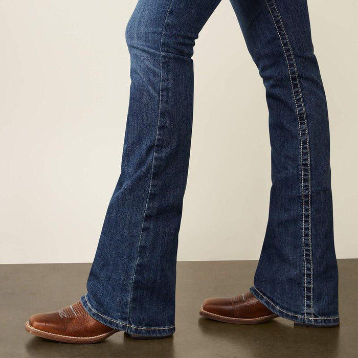 Ariat Women's REAL Miriam Mid Rise Boot Cut Jean 10044384-Painted Cowgirl Western Store