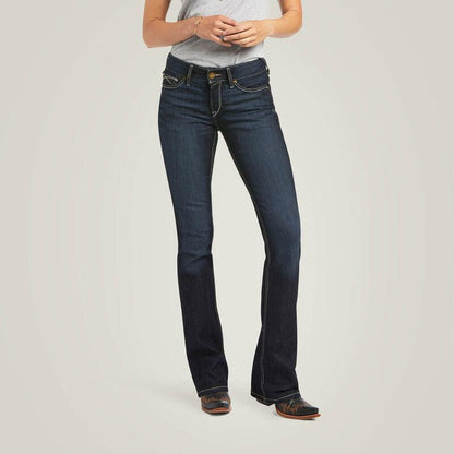 Ariat Women's REAL Perfect Rise Contessa Boot Cut Jean 10040800-Painted Cowgirl Western Store