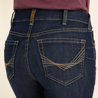 Ariat Women's REAL Perfect Rise Greta Straight Leg Jeans 10043145-Painted Cowgirl Western Store