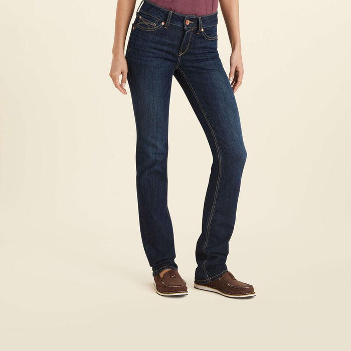 Ariat Women's REAL Perfect Rise Greta Straight Leg Jeans 10043145-Painted Cowgirl Western Store