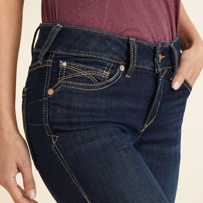 Ariat Women's REAL Perfect Rise Greta Straight Leg Jeans 10043145-Painted Cowgirl Western Store