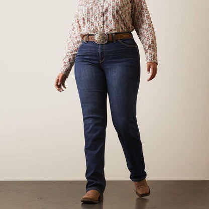 Ariat Women's REAL Perfect Rise Greta Straight Leg Jeans 10043145-Painted Cowgirl Western Store