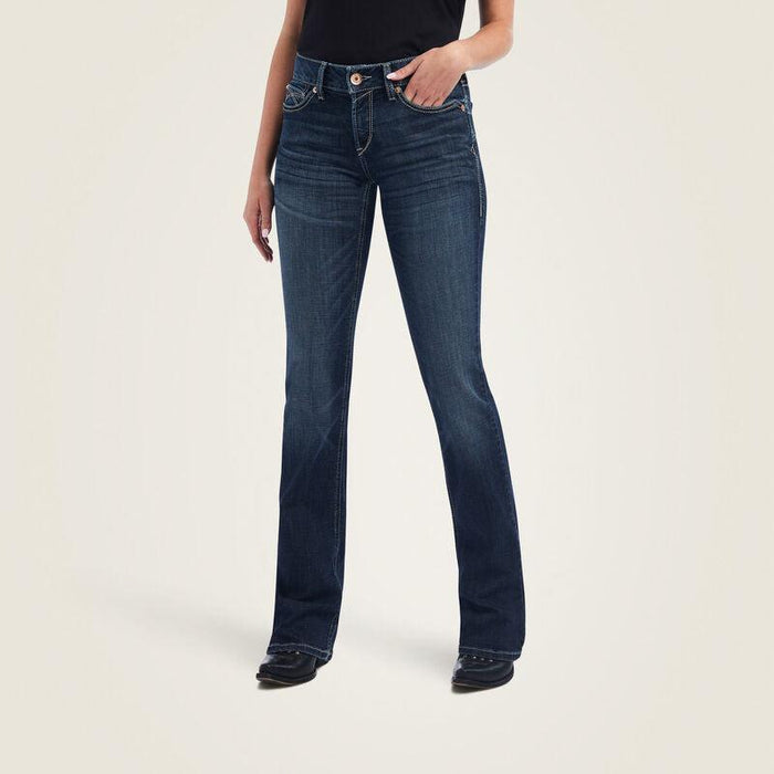 Ariat Women's REAL Perfect Rise Estella Boot Cut Jean 10042181-Painted Cowgirl Western Store