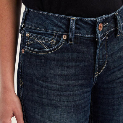 Ariat Women's REAL Perfect Rise Estella Boot Cut Jean 10042181-Painted Cowgirl Western Store