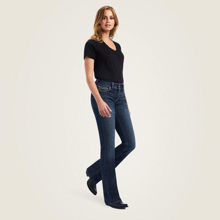 Ariat Women's REAL Perfect Rise Estella Boot Cut Jean 10042181-Painted Cowgirl Western Store