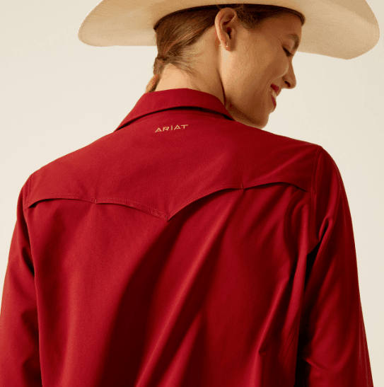 Ariat Women's Sun-Dried Tomato VentTEK Stretch Long Sleeve Shirt 10048775