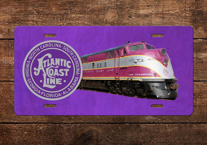 Atlantic Coast Line "501 ; The Champion" License Plate