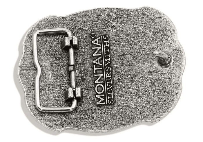 Attitude x Montana Silversmith John Deere Scalloped Duo Belt Buckle A718JD