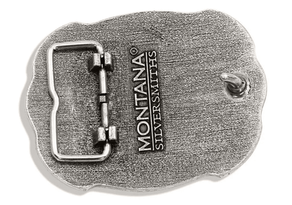Attitude x Montana Silversmith John Deere Scalloped Duo Belt Buckle A718JD