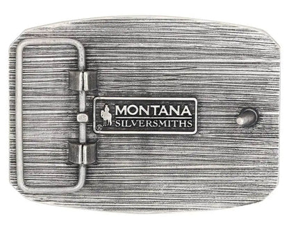 Attitude x Montana Silversmith Legend & Pride Silver Bull Belt Buckle A1037S-Painted Cowgirl Western Store