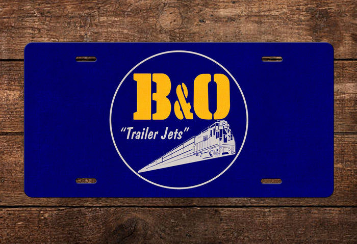 Baltimore & Ohio (B&O) - Trailer Jets - License Plate