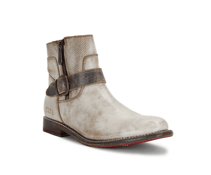 Bed Stu Women's Becca Nectar Lux Rustic White Leather Ankle Boots F321118 NTBK