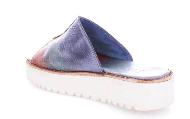 Bed Stu Women's FAIRLEE II Cotton Candy Tie Dye Leather Slide Platform Sandal F395005-CTCNTD