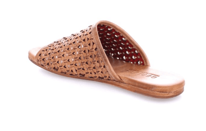 Bed Stu Women's MINERVA Tan Rustic Leather Slide Sandals F373198TNRS