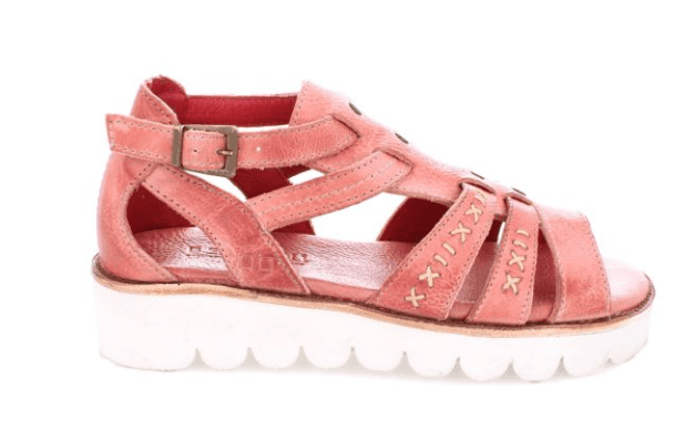 Bed Stu Women's Wonder Blush Pink Rustic Leather Platform Sandals F373203-BLSHRT
