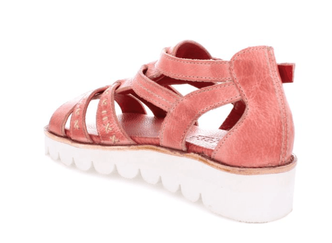 Bed Stu Women's Wonder Blush Pink Rustic Leather Platform Sandals F373203-BLSHRT