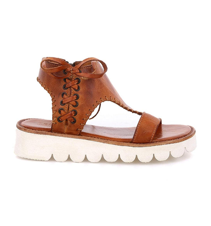 Bed Stu Women's Zoe II Pecan Dip Dye Leather Platform Sole Sandals F377186-Painted Cowgirl Western Store
