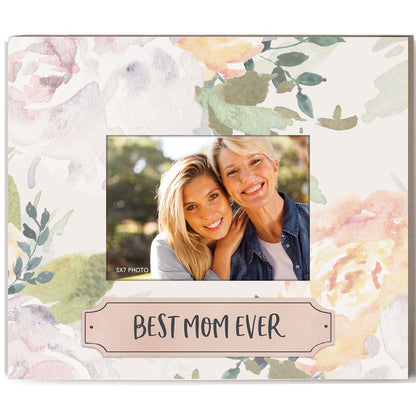 Best Mom Ever Floral Picture Frame