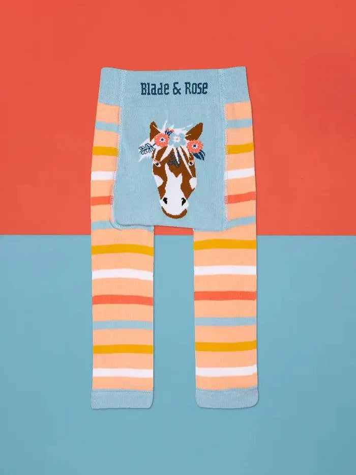 Blade & Rose Infant/Toddler Bella the Horse Baby Leggings 9144 9145 9146-Painted Cowgirl Western Store