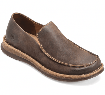 Born Men's Baylor Taupe Suede Leather Slip On Casual Shoes BM0009917