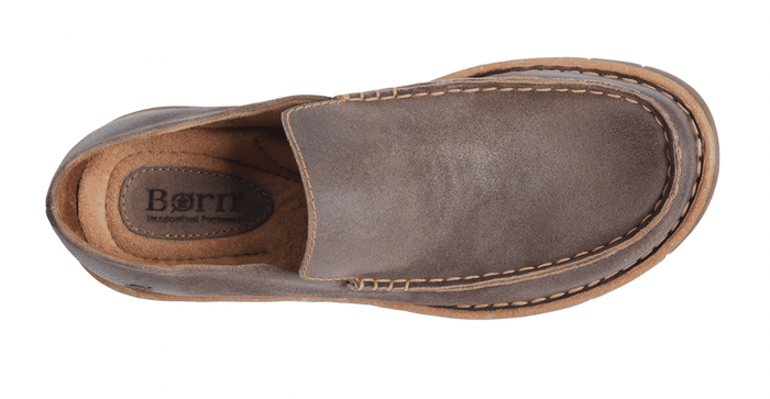 Born Men's Baylor Taupe Suede Leather Slip On Casual Shoes BM0009917