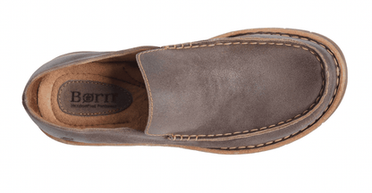 Born Men's Baylor Taupe Suede Leather Slip On Casual Shoes BM0009917