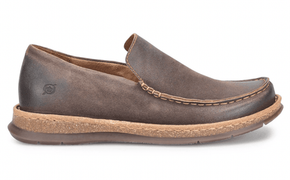 Born Men's Baylor Taupe Suede Leather Slip On Casual Shoes BM0009917