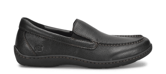 Born Men's Brompton II Black Leather Slip On Loafers Shoes BM0010703-BLK