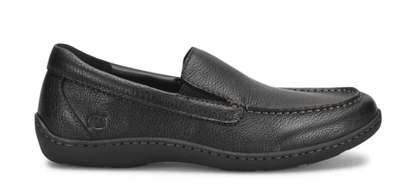 Born Men's Brompton II Black Leather Slip On Loafers Shoes BM0010703-BLK