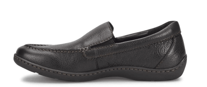 Born Men's Brompton II Black Leather Slip On Loafers Shoes BM0010703-BLK