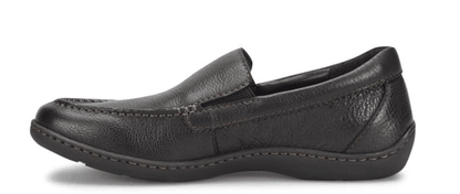 Born Men's Brompton II Black Leather Slip On Loafers Shoes BM0010703-BLK