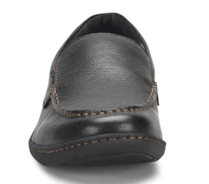 Born Men's Brompton II Black Leather Slip On Loafers Shoes BM0010703-BLK