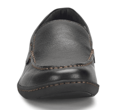 Born Men's Brompton II Black Leather Slip On Loafers Shoes BM0010703-BLK